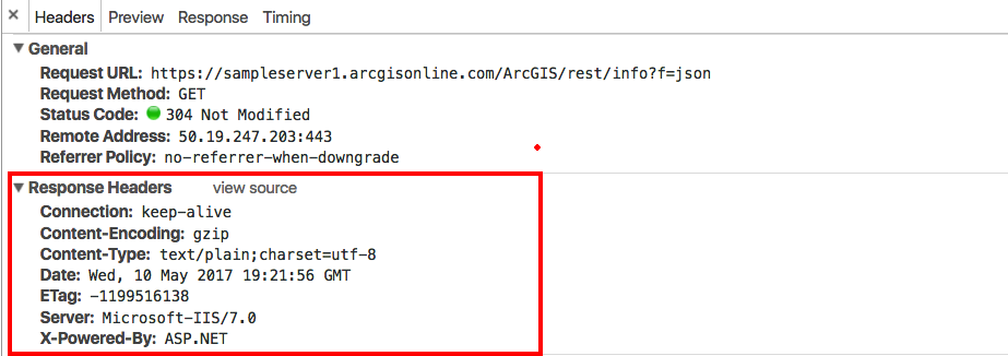 Server not enabled for CORS