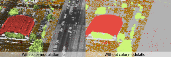 PointCloudLayer - intensity color modulation